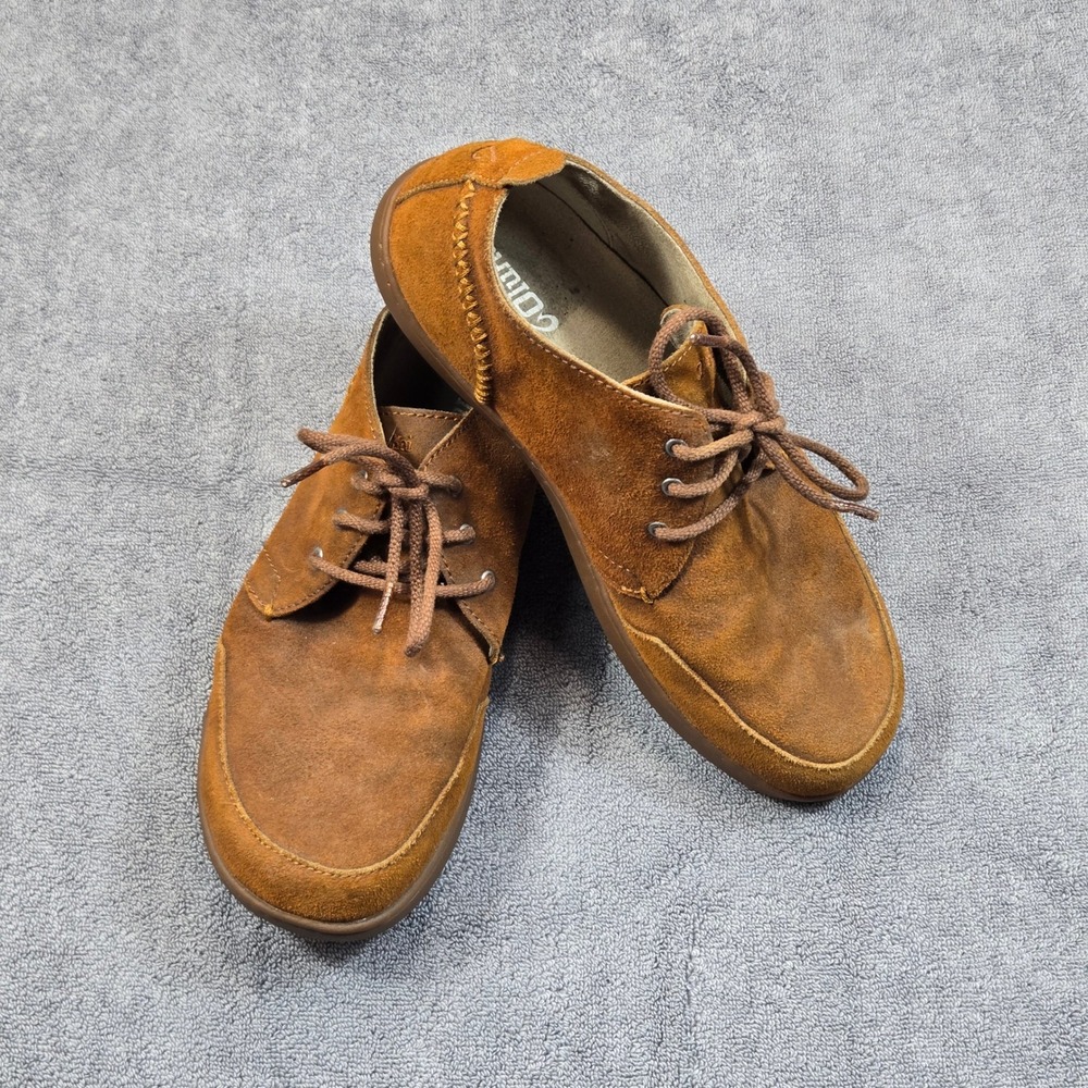 OluKai Maki Shoes Men 8.5 Brown Good Suede Leather Lace Up Casual 10173-9B9B‎